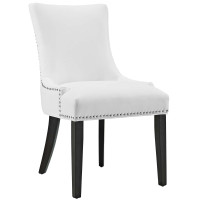 Modway EEI-2228-WHI Magnate Vinyl Dining Chair in White