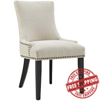 Modway EEI-2229-BEI Marquis Fabric Dining Chair in Beige