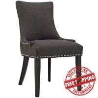 Modway EEI-2229-BRN Marquis Fabric Dining Chair in Brown