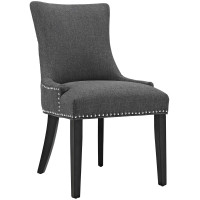Modway EEI-2229-GRY Marquis Fabric Dining Chair in Gray