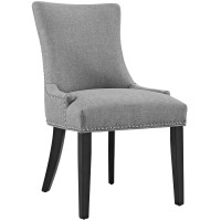 Modway EEI-2229-LGR Marquis Fabric Dining Chair in Light Gray