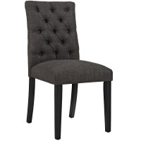 Modway EEI-2231-BRN Duchess Fabric Dining Chair in Brown