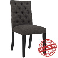 Modway EEI-2231-BRN Duchess Fabric Dining Chair in Brown