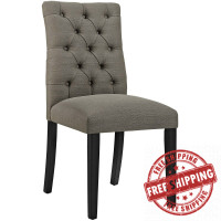 Modway EEI-2231-GRA Duchess Fabric Dining Chair in Granite