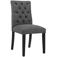 Modway EEI-2231-GRY Duchess Fabric Dining Chair in Gray