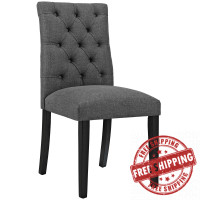 Modway EEI-2231-GRY Duchess Fabric Dining Chair in Gray