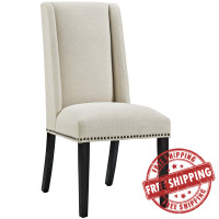 Modway EEI-2233-BEI Baron Fabric Dining Chair in Beige