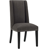Modway EEI-2233-BRN Baron Fabric Dining Chair in Brown