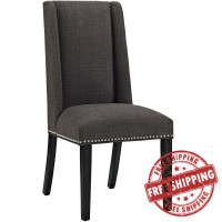 Modway EEI-2233-BRN Baron Fabric Dining Chair in Brown