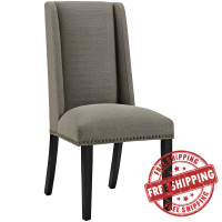 Modway EEI-2233-GRA Baron Fabric Dining Chair in Granite