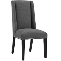 Modway EEI-2233-GRY Baron Fabric Dining Chair in Gray