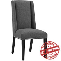 Modway EEI-2233-GRY Baron Fabric Dining Chair in Gray