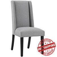 Modway EEI-2233-LGR Baron Fabric Dining Chair in Light Gray