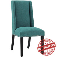 Modway EEI-2233-TEA Baron Fabric Dining Chair in Teal