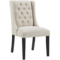 Modway EEI-2235-BEI Baronet Fabric Dining Chair in Beige