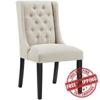 Modway EEI-2235-BEI Baronet Fabric Dining Chair in Beige
