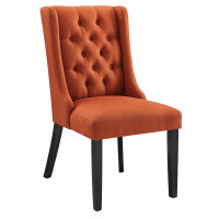 Modway EEI-2235-ORA Baronet Button Tufted Fabric Dining Chair Orange