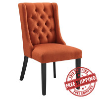 Modway EEI-2235-ORA Baronet Button Tufted Fabric Dining Chair Orange