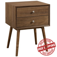 Modway EEI-2284-WAL-WAL Dispatch Nightstand in Walnut