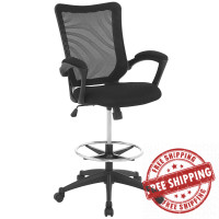 Modway EEI-2287-BLK Project Drafting Stool in Black