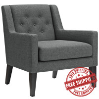 Modway EEI-2308-GRY Earnest Fabric Armchair in Gray