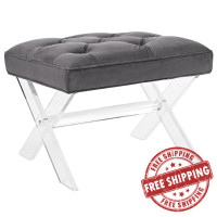 Modway EEI-2323-GRY Swift Bench in Gray