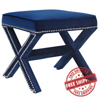 Modway EEI-2324-NAV Rivet Bench in Navy