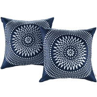 Modway EEI-2401-CAR Modway Two Piece Outdoor Patio Pillow Set in Cartouche