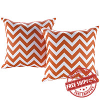 Modway EEI-2401-CHE Modway Two Piece Outdoor Patio Pillow Set in Chevron