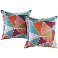Modway EEI-2401-MOS Modway Two Piece Outdoor Patio Pillow Set in Mosaic