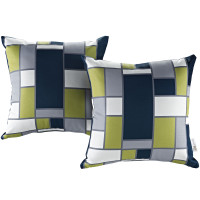 Modway EEI-2401-REC Modway Two Piece Outdoor Patio Pillow Set in Rectangle