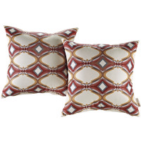 Modway EEI-2401-REP Modway Two Piece Outdoor Patio Pillow Set in Repeat