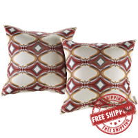 Modway EEI-2401-REP Modway Two Piece Outdoor Patio Pillow Set in Repeat