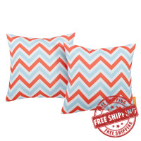 Modway EEI-2401-ZIG Modway Two Piece Outdoor Patio Pillow Set