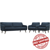 Modway EEI-2445-AZU-SET Verve Living Room Set Set of 3 in Azure