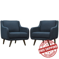 Modway EEI-2446-AZU-SET Verve Armchairs Set of 2 in Azure