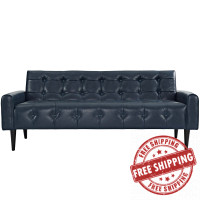 Modway EEI-2457-BLU Delve Vinyl Sofa in Blue