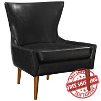 Modway EEI-2458-BLK Keen Vinyl Armchair in Black