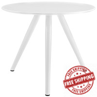 Modway EEI-2521-WHI Lippa 36" Wood Top Dining Table with Tripod Base in White