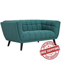 Modway EEI-2534-TEA Bestow Upholstered Fabric Loveseat