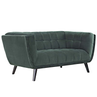 Modway EEI-2535-GRN Bestow Performance Velvet Loveseat