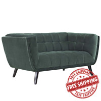 Modway EEI-2535-GRN Bestow Performance Velvet Loveseat