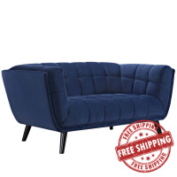 Modway EEI-2535-NAV Bestow Performance Velvet Loveseat