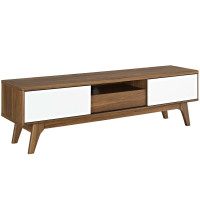 Modway EEI-2540-WAL-WHI Envision 59” TV Stand