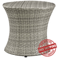Modway EEI-2546-LGR Stage Round Outdoor Patio Side Table