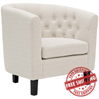 Modway EEI-2551-BEI Prospect Upholstered Armchair Beige