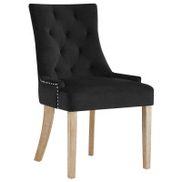 Modway EEI-2577-BLK Pose Upholstered Fabric Dining Chair Black