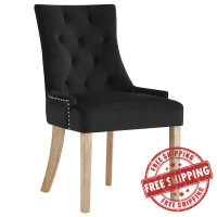 Modway EEI-2577-BLK Pose Upholstered Fabric Dining Chair Black
