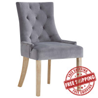 Modway EEI-2577-GRY Pose Upholstered Fabric Dining Chair Gray