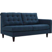 Modway EEI-2595-AZU Empress Right-Facing Upholstered Fabric Loveseat Azure